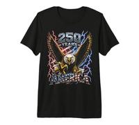 Retro America Bald Eagle 250 Anniversary 4th July 1776 2026 Premium T-Shirt