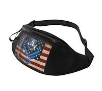 Retro American Air Force Civil Air Patrol Flag Casual Fanny Pack Men's and Women's Leisure Sports Waist Bag Sports Day Exercise Gift