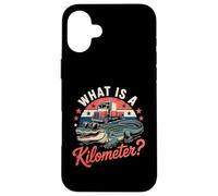 Retro American Alligator Trucker USA Flag Gator Case for iPhone 16 Plus