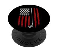 Retro American Flag Golf Golfer Funny Golf Club Golfing PopSockets Adhesive PopGrip