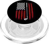 Retro American Flag Golf Golfer Funny Golf Club Golfing PopSockets PopGrip for MagSafe