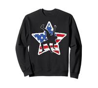 Retro American Wrestling USA Flag Wrestler Boy Sweatshirt