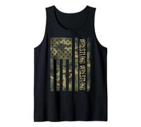 Retro American Wrestling USA Flag Wrestler Boy Tank Top