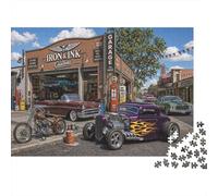 Retro Americana Hot Jigsaw Puzzle 1000 Pieces, Tabletop Puzzle Night