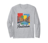Retro Amsterdam Long Sleeve T-Shirt