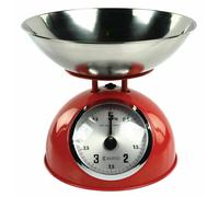Retro Traditional Vintage Metal Mechanical Weight Baking 5kg Kitchen Scale Red