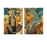 Retro Ancient Egyptian Art Travel Passport Wallet Credit Card Holder Cover Case Protector