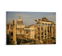 Retro Ancient Roman Architecture (1) Canvas Poster Wall Art Decoration Living Room Bedroom Decoration Poster Gift for FriendsFrame-style 08x12inch(20x30cm)