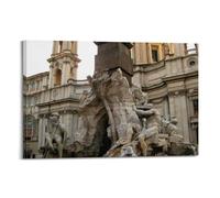 Retro Ancient Roman Architecture (5) Canvas Poster Wall Art Decoration Living Room Bedroom Decoration Poster Gift for FriendsFrame-style 16x24inch(40x60cm)
