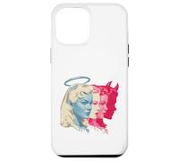 Retro Angel Demon Duality Woman Face Vintage Pop Art Case for iPhone 12 Pro Max