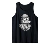 Retro Animal Biker Alligator Motorcycle Rider Tank Top