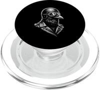 Retro Animal Biker Crow Motorcycle Rider PopSockets PopGrip for MagSafe
