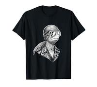Retro Animal Biker Turtle Motorcycle Rider T-Shirt