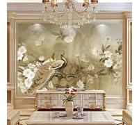 Retro Animal Peacock Plant Flower 3D Wallpaper Luxury Home Dining Decor Paste Sofa Living Room The Wall for Bedroom Mural-430cm×300cm