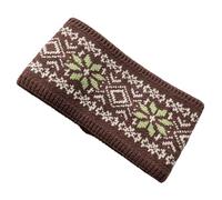 Retro Animal Print Headwear Knit Fabric Soft Warm Comfortable Cold Weather Hair Accessory for Various Occasion Leopard Knit Hairband