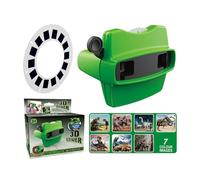Retro Animals 3D Viewer | Educational Toy Light Slides | View Master Style 3 Discs 21 Photos | Perfect Boys Girls 3-10 Years Old Learning Animals, Bedroom Classroom Ann