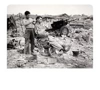 Retro Antique Photo Hair Salon Barber Shop Black And White Man Poster Print Wall Art Pictures Canvas Painting Room Home Decor- 50x70cm No Frame
