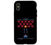Retro Arcade Game 80s Pixel Alien Game Vintage Gamer Case for iPhone X/XS