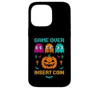 Retro Arcade Style Vintage Halloween Gamer Pumpkin Px Ghosts Case for iPhone 14 Pro Max