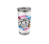 Retro Arcade Vibes Only Player Energy Era Stainless Steel Insulated Tumbler