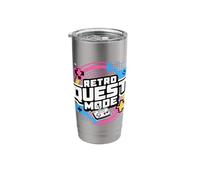 Retro Arcade Vibes Only Player Energy Era Stainless Steel Insulated Tumbler