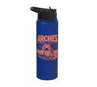 Retro Arches National Park Vintage Style Delicate Arch Stainless Steel Insulated Water Bottle
