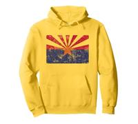 Retro Arizona Flag of AZ Souvenir Pullover Hoodie