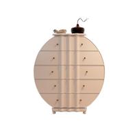 Retro Art Deco Drawer Chest - Creative Storage Cabinet for Living Room Bedroom & Entryway - Medieval Style Wooden Chest of Drawers with Ample Storage Space
