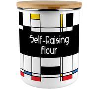 Retro Art Deco Extra Large Self-Raising Flour Canister - Multi