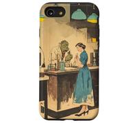 Retro Art - Vintage Pulp Sci-Fi Illustration Case for iPhone SE (2020) / 7/8