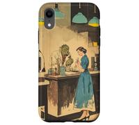 Retro Art - Vintage Pulp Sci-Fi Illustration Case for iPhone XR