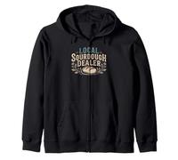 Retro Artisan Bread Baker Sourdough Scoring Enthusiast Zip Hoodie