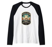 Retro Artistic Skating Solves Most of My Problems Skater Raglan Baseball Tee