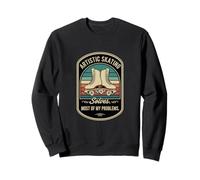 Retro Artistic Skating Solves Most Of My Problems Skater Sweatshirt