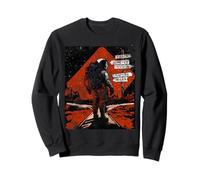 Retro Astronaut Planet Signpost Space Explorer Sweatshirt