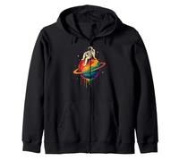 Retro Astronaut Planet Stars Dreamy Cosmic Boys Zip Hoodie