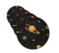 Retro astronomical pattern Car Air Freshener Cards for Women Men 4 Pack Cute Car Accessories Long Lasting Scent Car Diffuser Hanging Auto Aromatherapy Tablets Car Fresheners Gifts