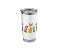 Retro Atomic Age Cats Mid Century Modern Stainless Steel Insulated Tumbler