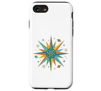 Retro Atomic Starburst Physics Science Symbol Case for iPhone SE (2020) / 7/8