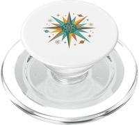 Retro Atomic Starburst Physics Science Symbol PopSockets PopGrip for MagSafe