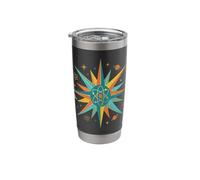 Retro Atomic Starburst Physics Science Symbol Stainless Steel Insulated Tumbler