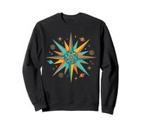 Retro Atomic Starburst Physics Science Symbol Sweatshirt