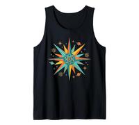 Retro Atomic Starburst Physics Science Symbol Tank Top