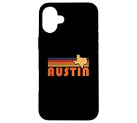 Retro Austin Texas Vintage 70s Sunset Silhouette Art Case for iPhone 16 Plus