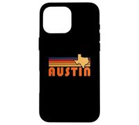 Retro Austin Texas Vintage 70s Sunset Silhouette Art Case for iPhone 16 Pro Max