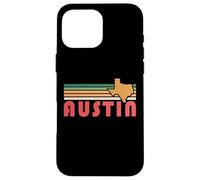 Retro Austin Texas Vintage 70s Sunset Silhouette Art Case for iPhone 16 Pro Max