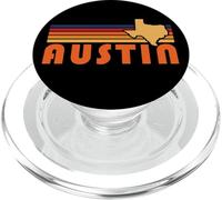 Retro Austin Texas Vintage 70s Sunset Silhouette Art PopSockets PopGrip for MagSafe