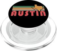 Retro Austin Texas Vintage 70s Sunset Silhouette Art PopSockets PopGrip for MagSafe