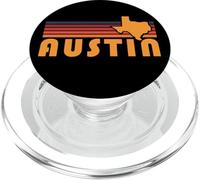 Retro Austin Texas Vintage 70s Sunset Silhouette Art PopSockets PopGrip for MagSafe