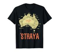 Retro Australia Day Australia Map Outback Australian T-Shirt